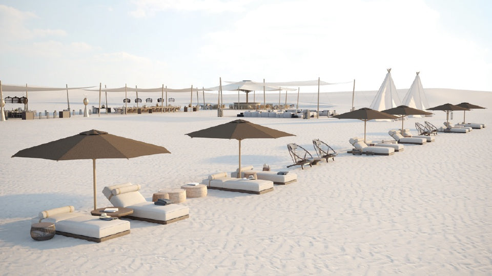 BEACH SETUP for M/Y Topaz