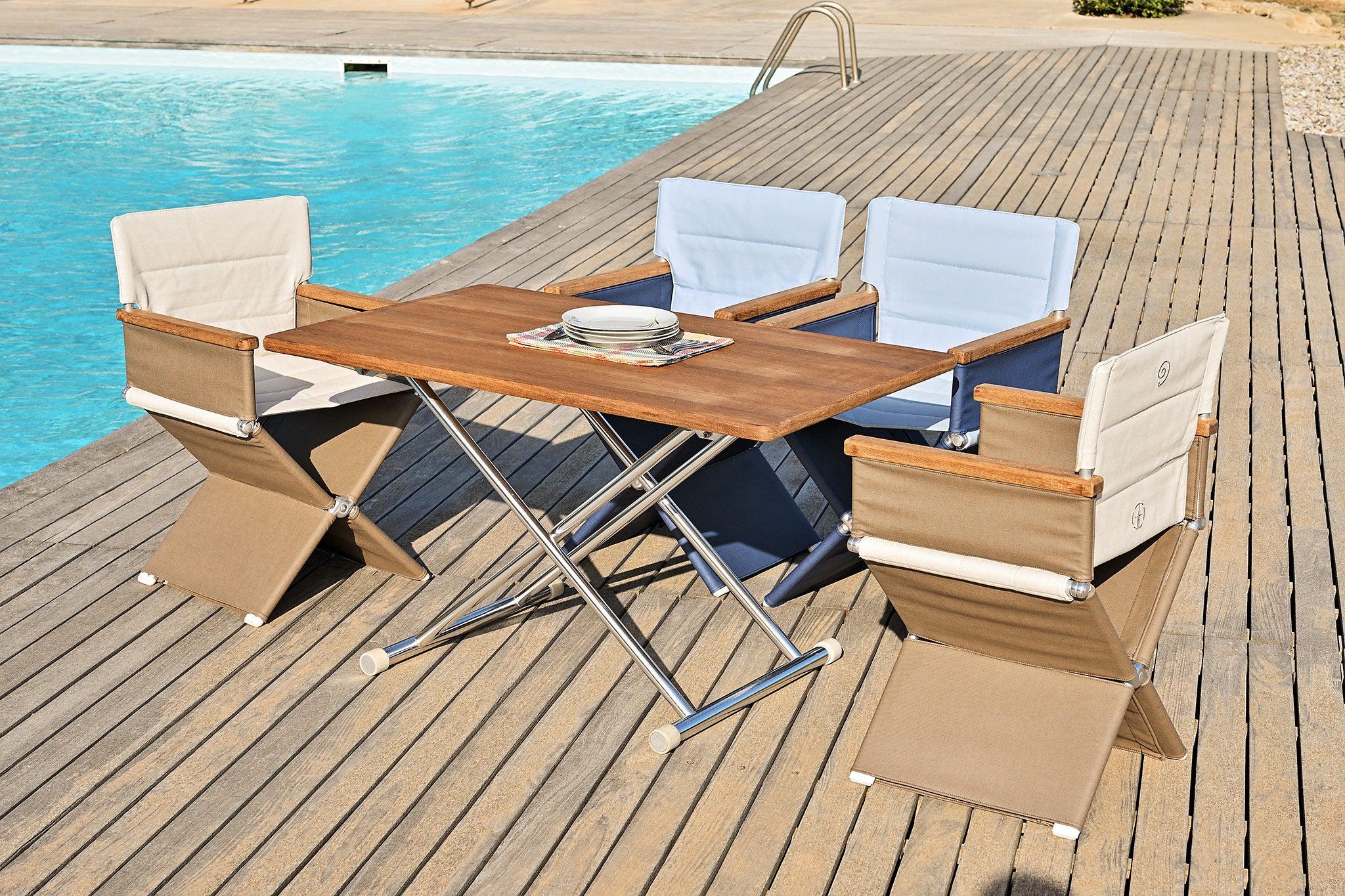 High-End Folding Aluminum Boat Chair-A6000