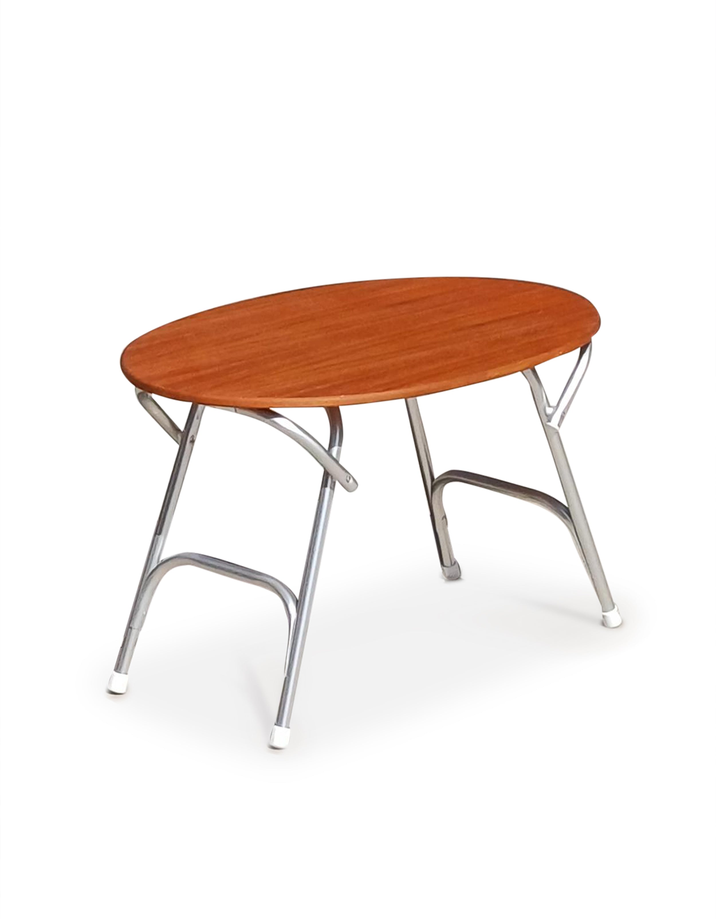 Forma Marine Folding Aluminum and Teak Boat Table 65 X 95 X 61 cm-M900T