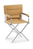 High-End Folding Aluminum Boat Chair with Teak Armrests-A6000BRTUNI