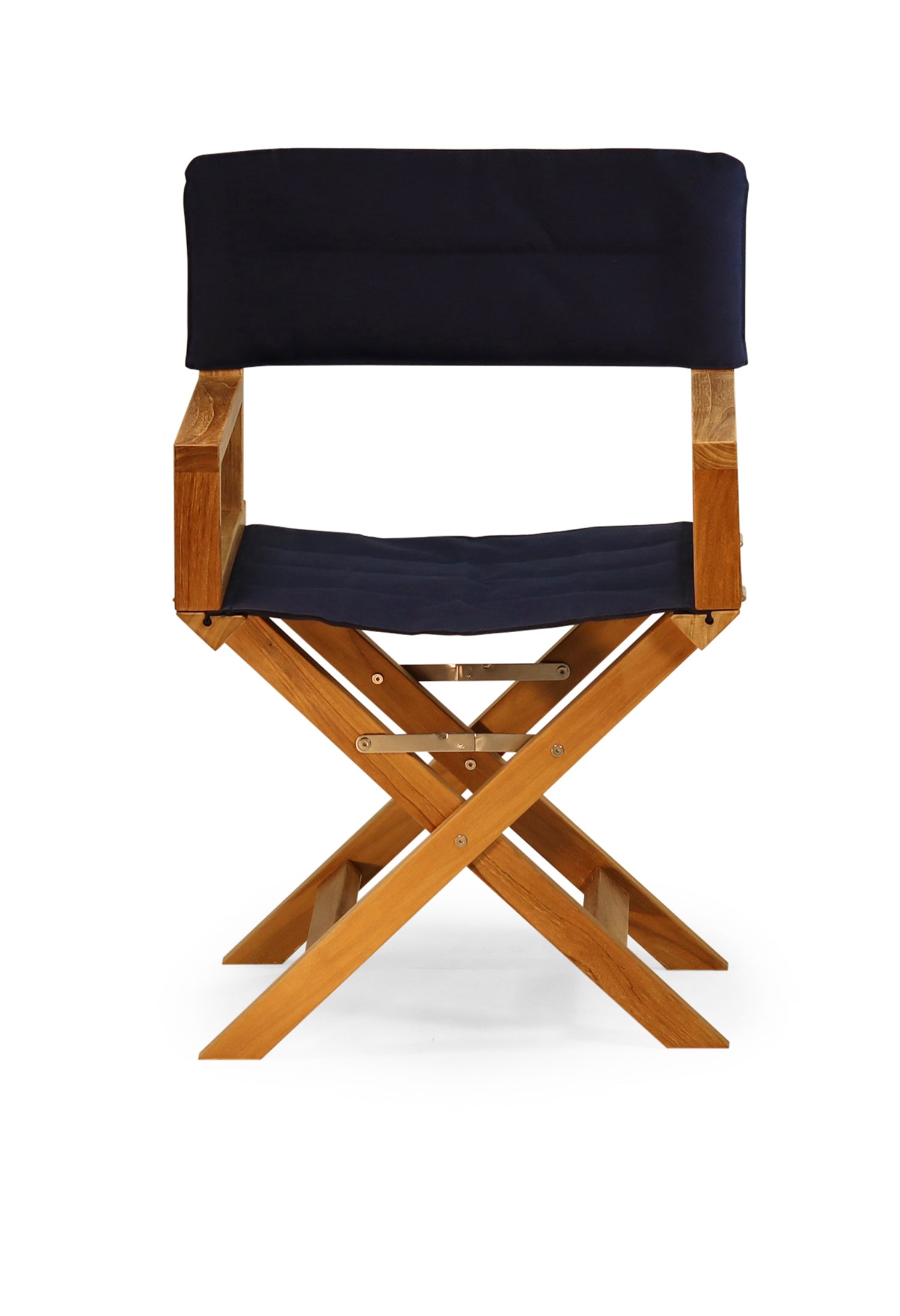 Forma Marine Teak Chair with Armrests Folding - L10 #color_navy blue