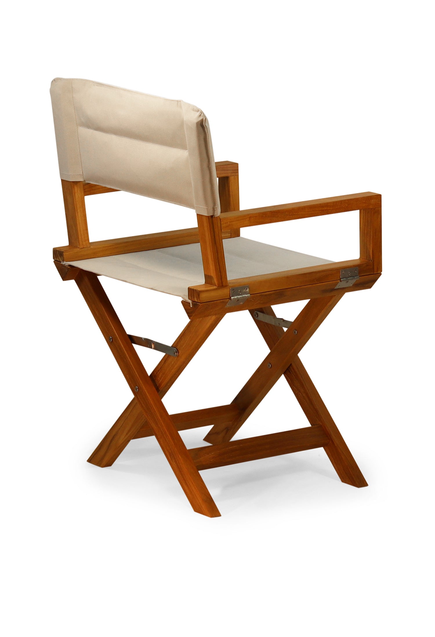 Forma Marine Teak Chair with Armrests Folding - L10 #color_white