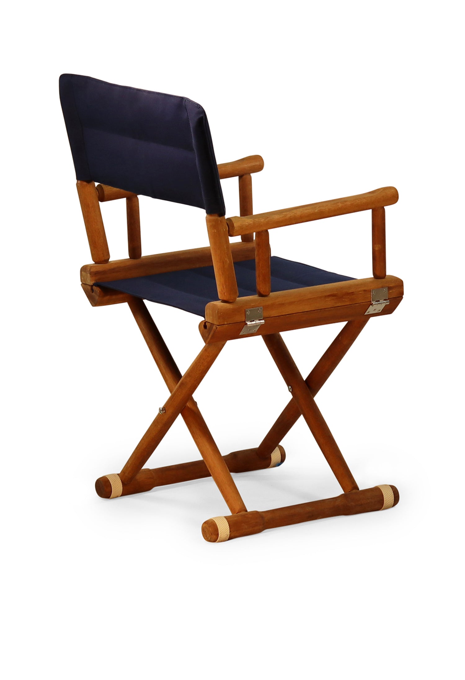 Forma Marine Teak Directors Chair with Armrests Folding - L15 #color_navy blue