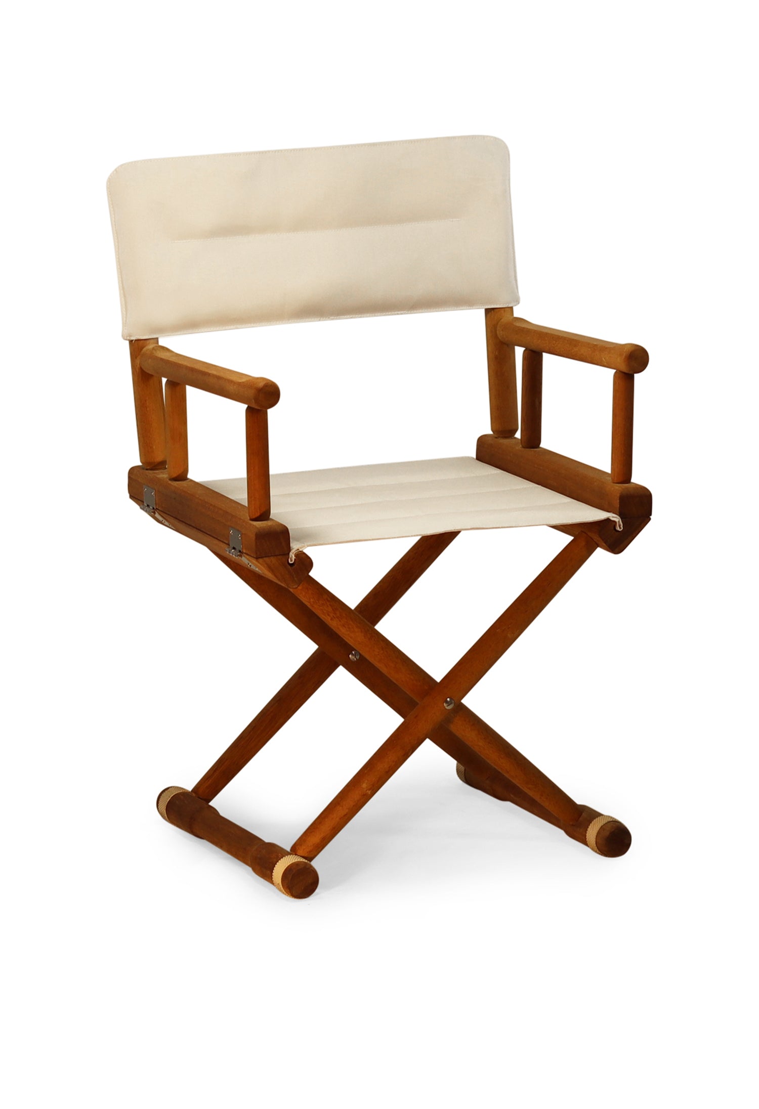 Forma Marine Teak Directors Chair with Armrests Folding - L15 #color_white