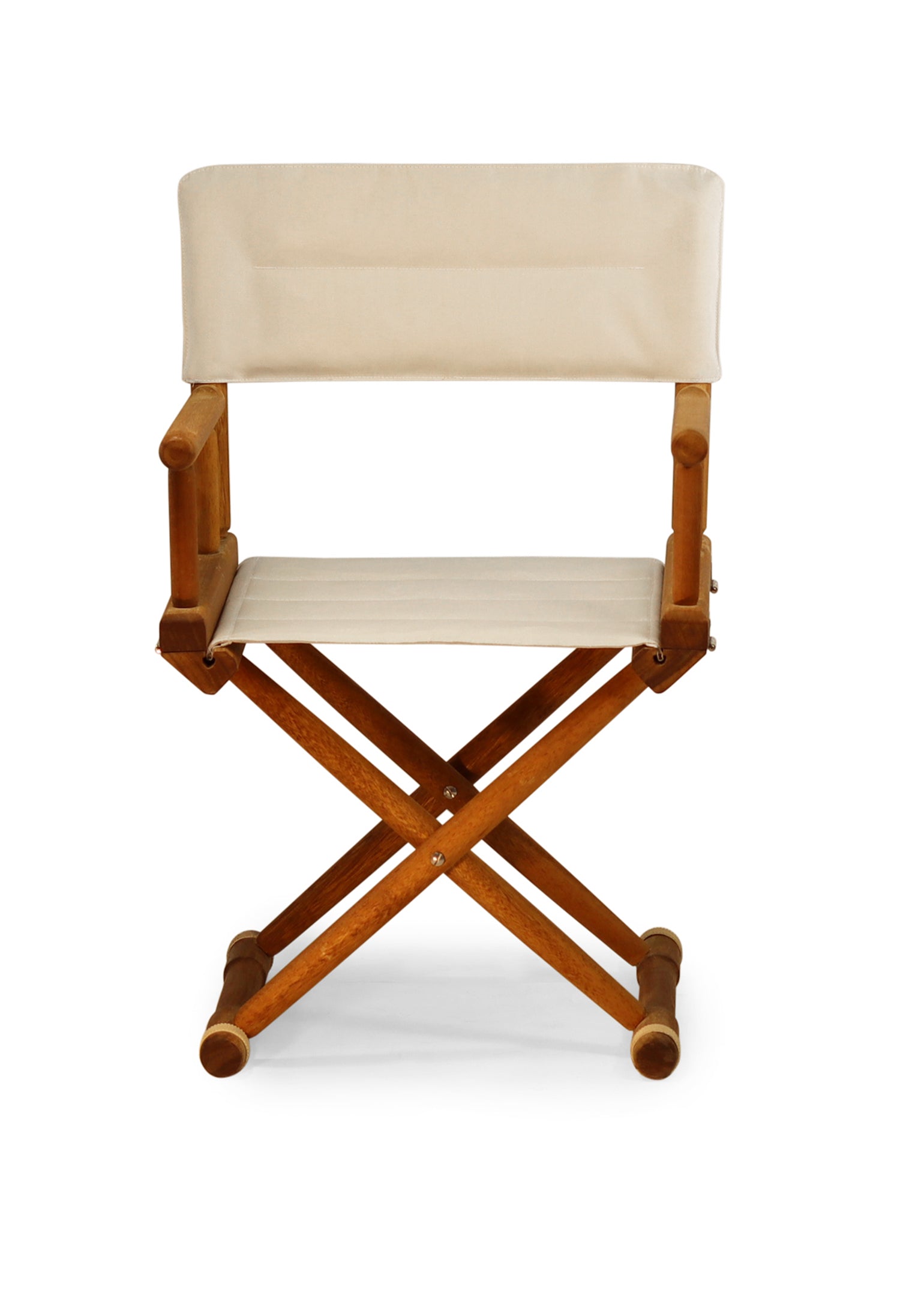 Forma Marine Teak Directors Chair with Armrests Folding - L15 #color_white