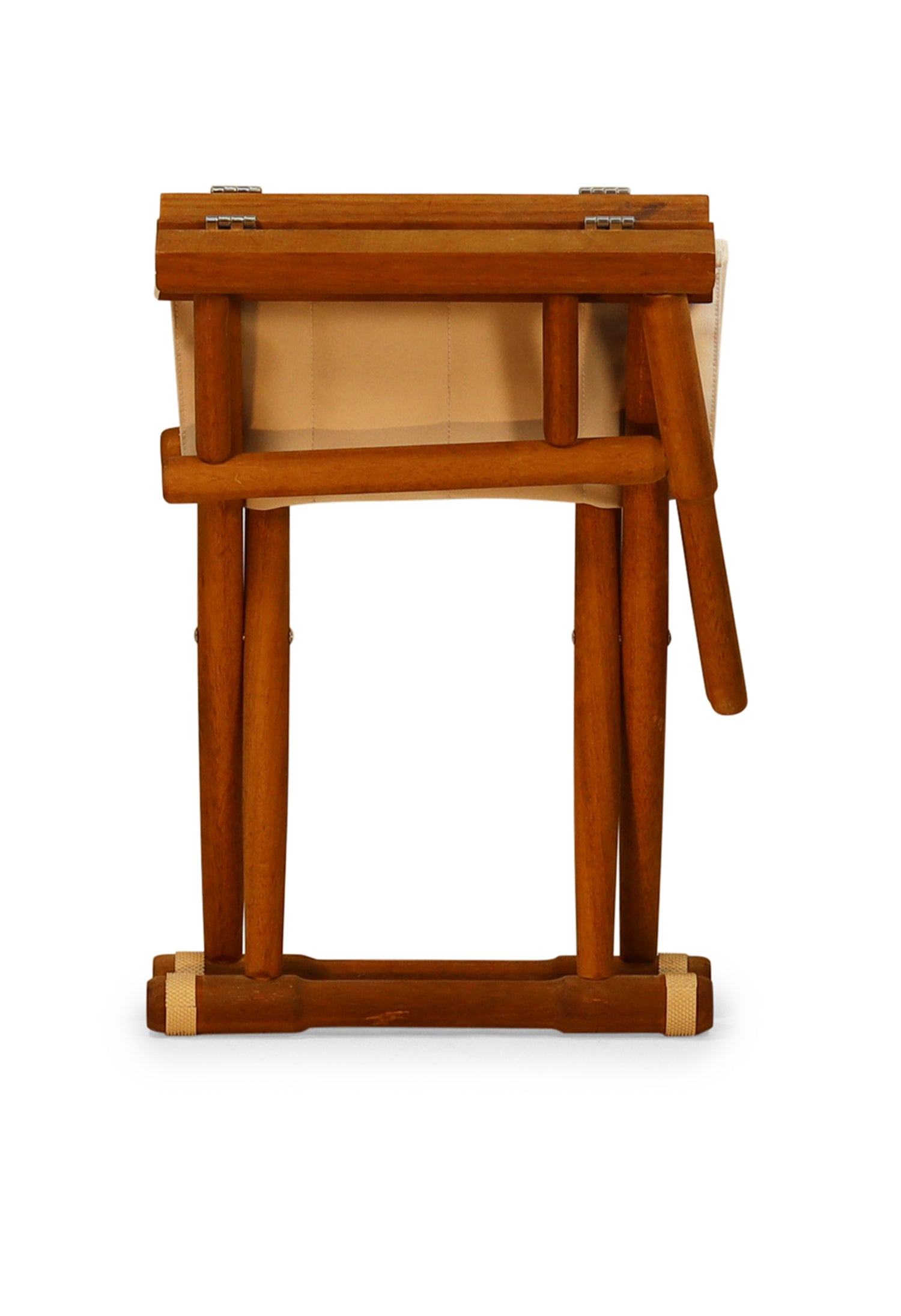 Forma Marine Teak Directors Chair with Armrests Folding - L15 #color_white