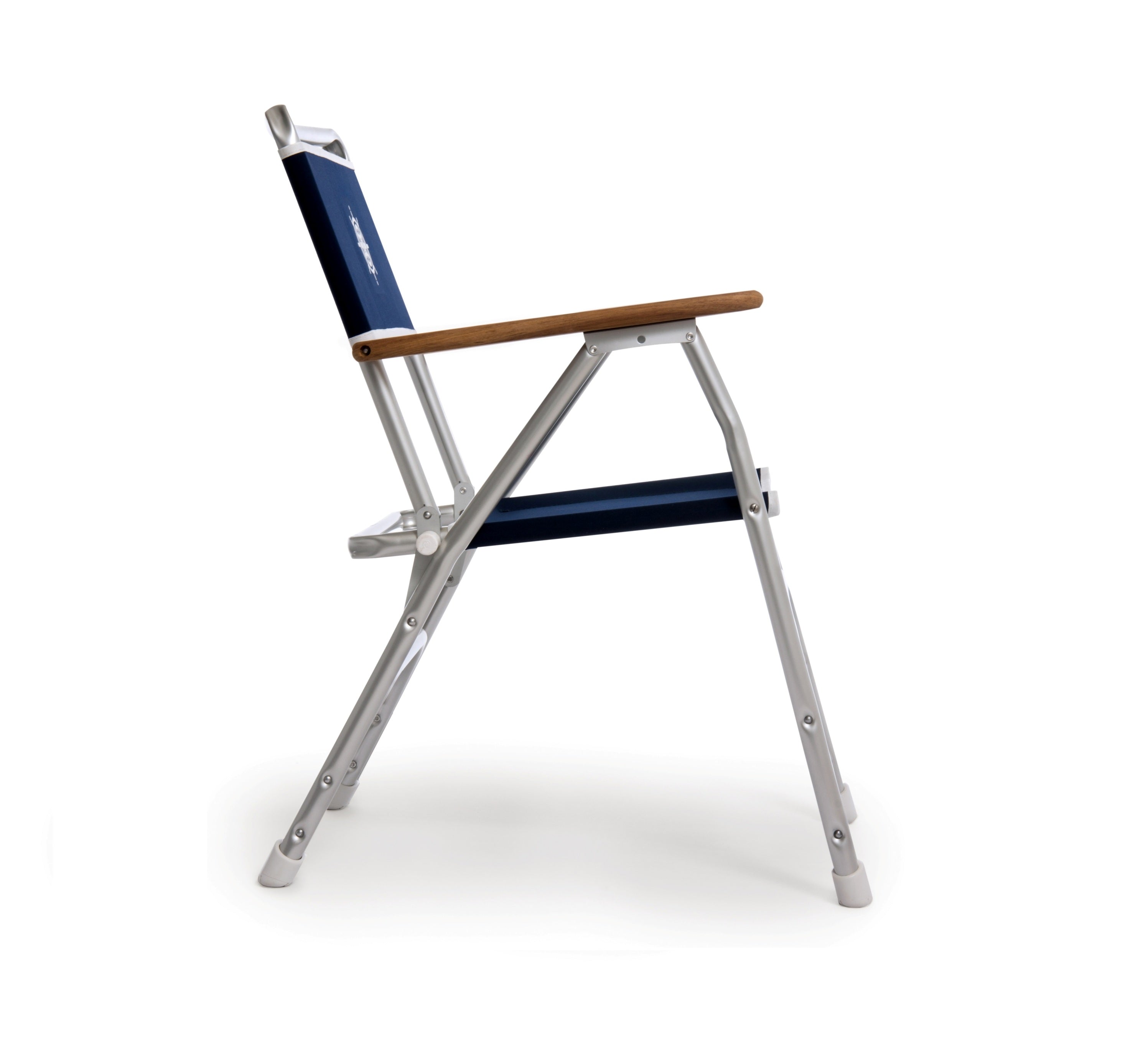 Forma Marines Bundles Boat Chair Teak Armrests Set of 2 M100NB + Boat Table Folding Aluminum M250 B100250 #color_navy