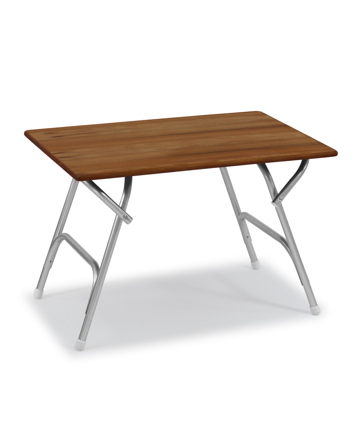 Folding Aluminum and Teak Boat Table 62 X 88 X 61 cm-M400T