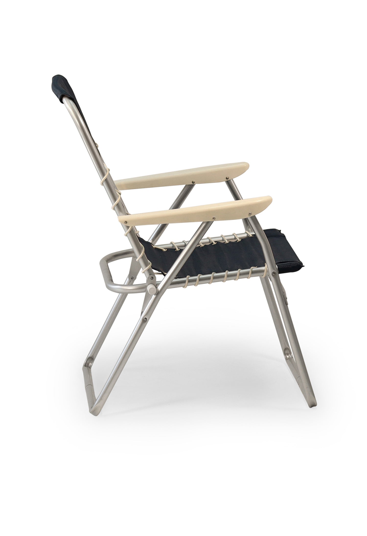 Forma Marine Outdoor Chair Textilene Fabric With plastic armrests Folding Aluminum Set of 2-PA150VNB #color_navy vinyl