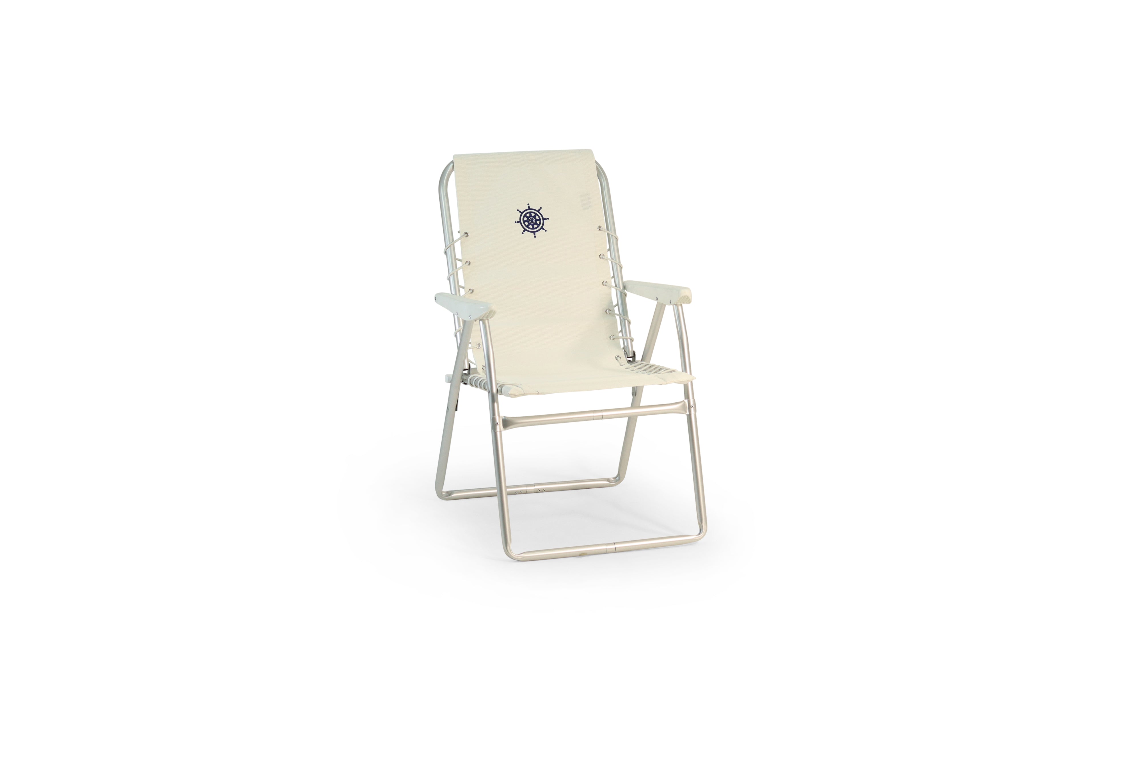 Forma Marine Outdoor Chair Textilene Fabric Folding Aluminum PA150VW #color_white vinyl