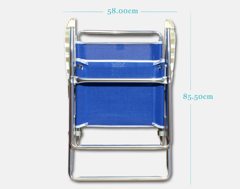 Forma Marine Outdoor Chair Folding Aluminum Textilene Fabric PA150X-VNB #color_navy vinyl