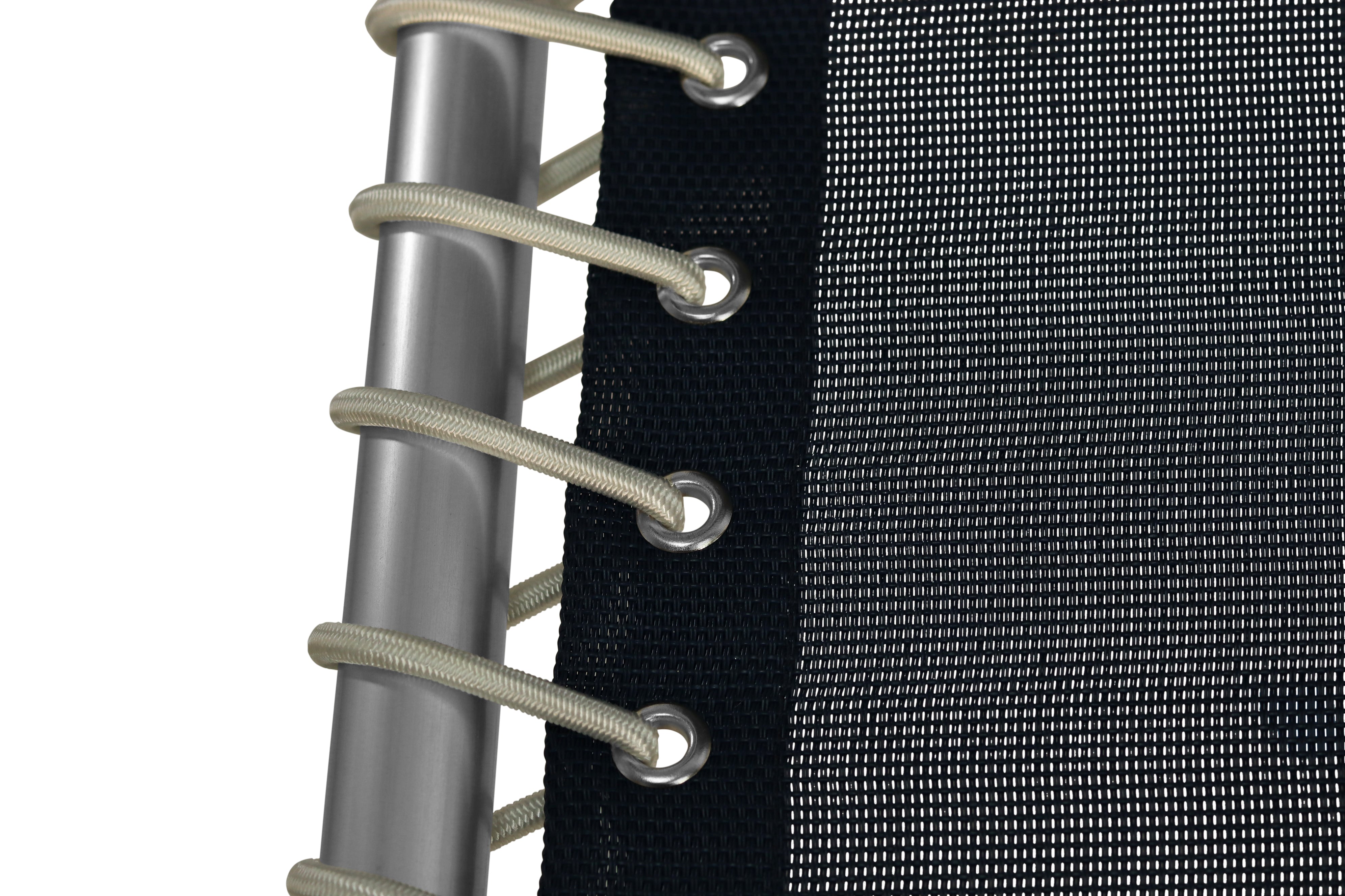 FORMA MARINE Boat Chair with Teak Armrests Folding Aluminum High Back Navy Blue Textilene Fabric M150VNB #color_navy vinyl