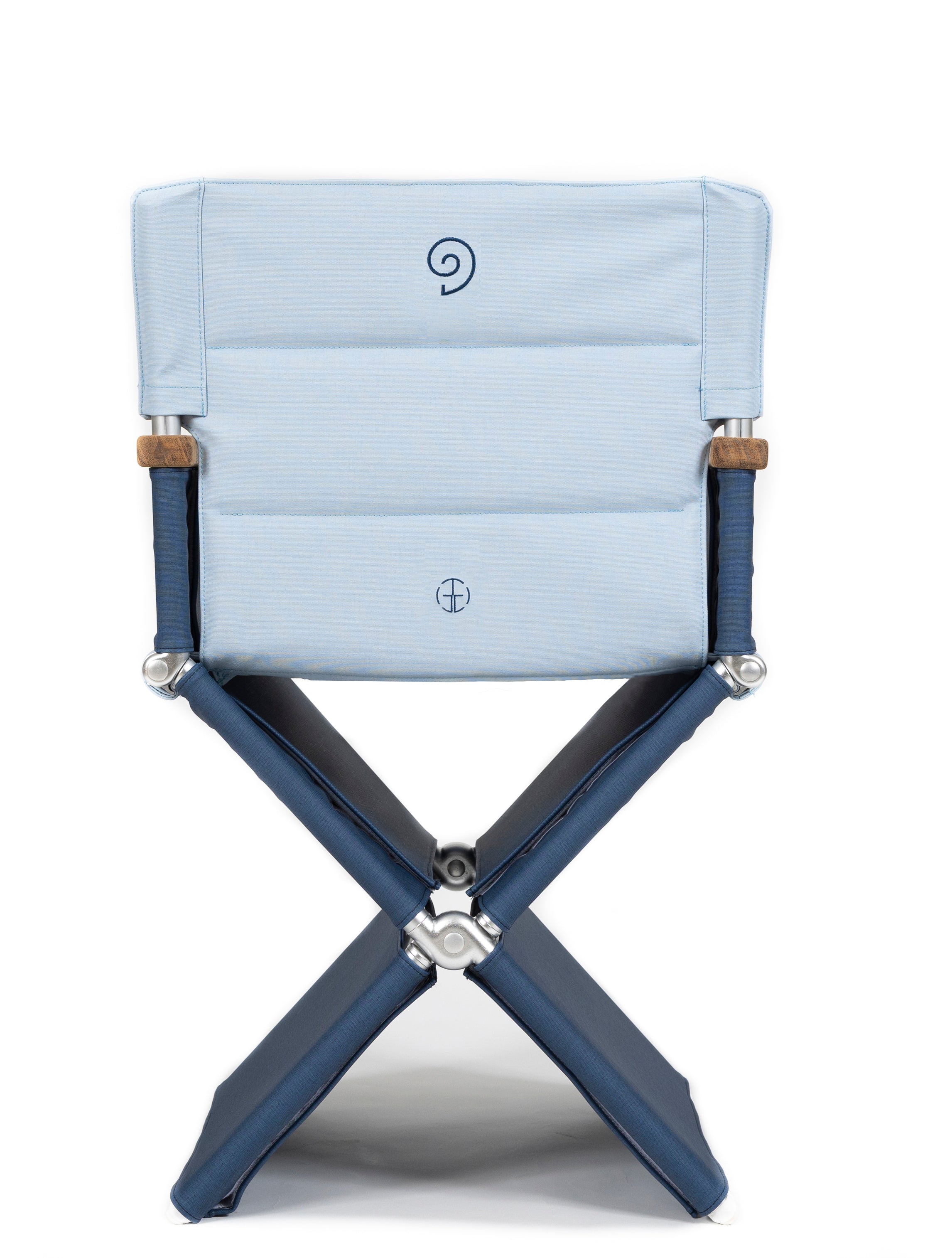 FORMA MARINE High-End Folding Aluminum Blue Vinyl Boat Chair, Model Aegean Sea