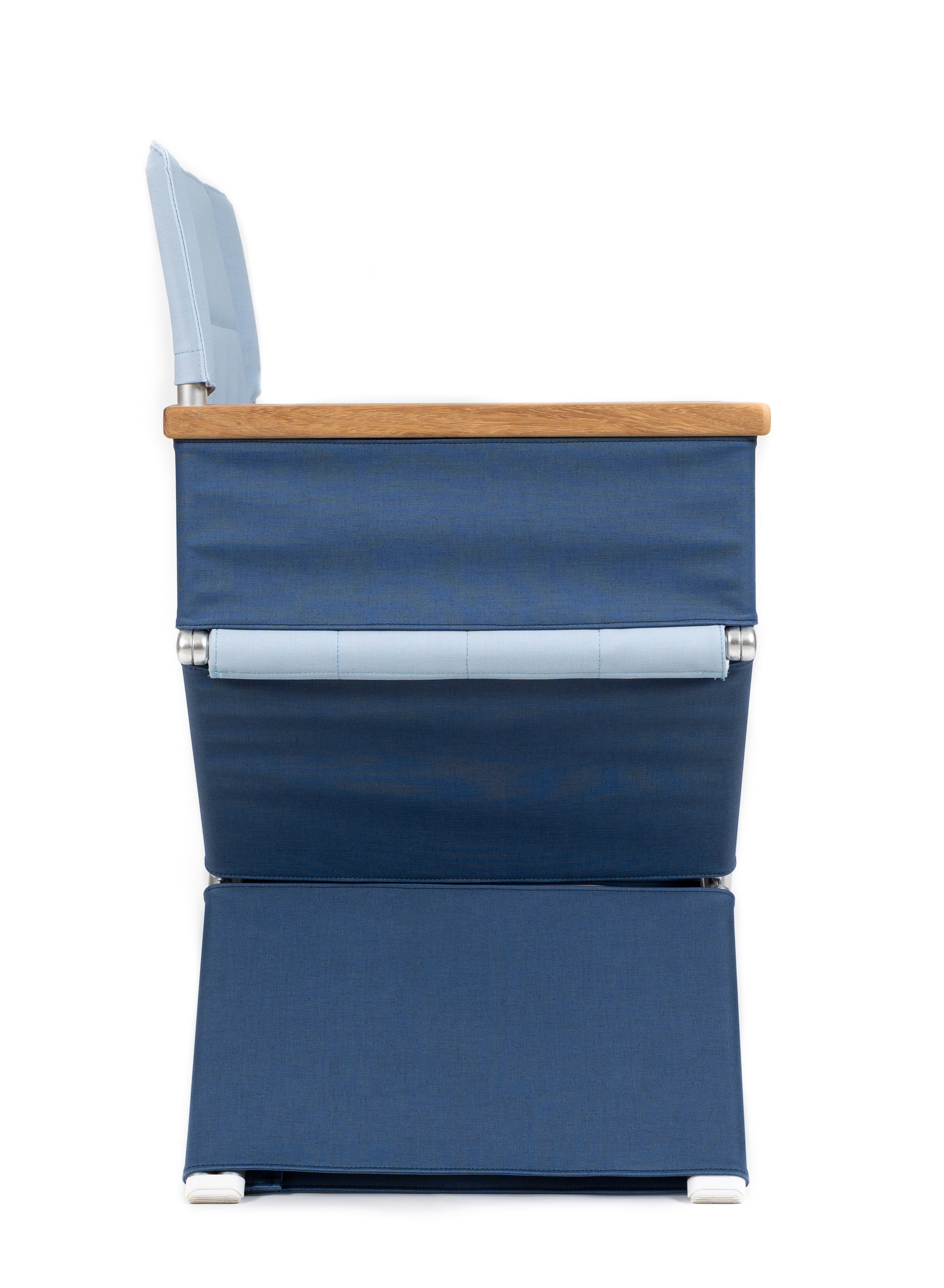 FORMA MARINE High-End Folding Aluminum Blue Vinyl Boat Chair, Model Aegean Sea