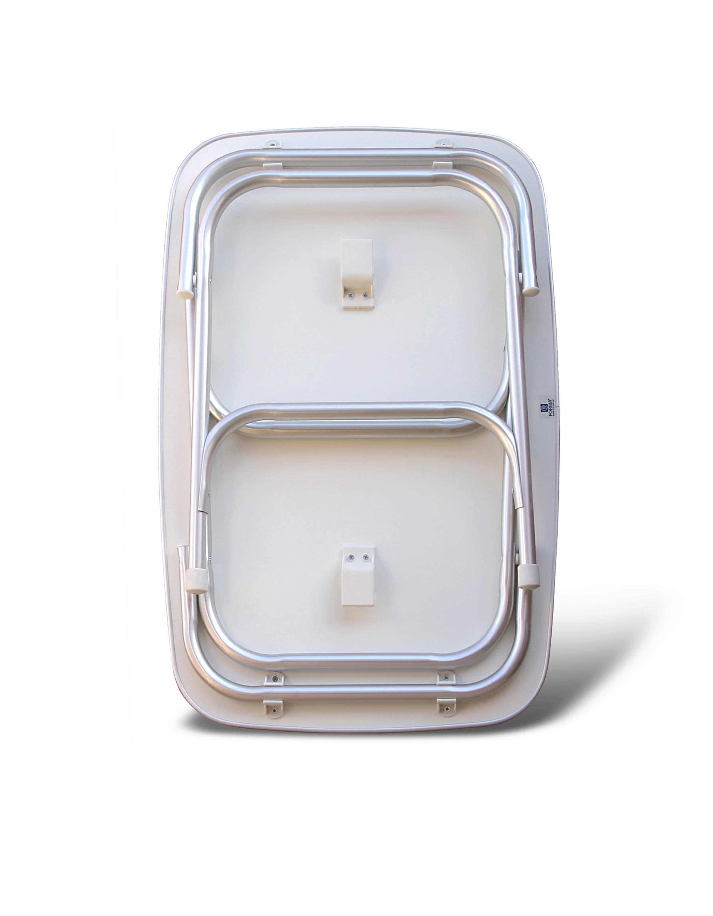 Forma Marine Folding Aluminum and Melamine Top Boat Table MARATHON 60 X 88 X 61-M450