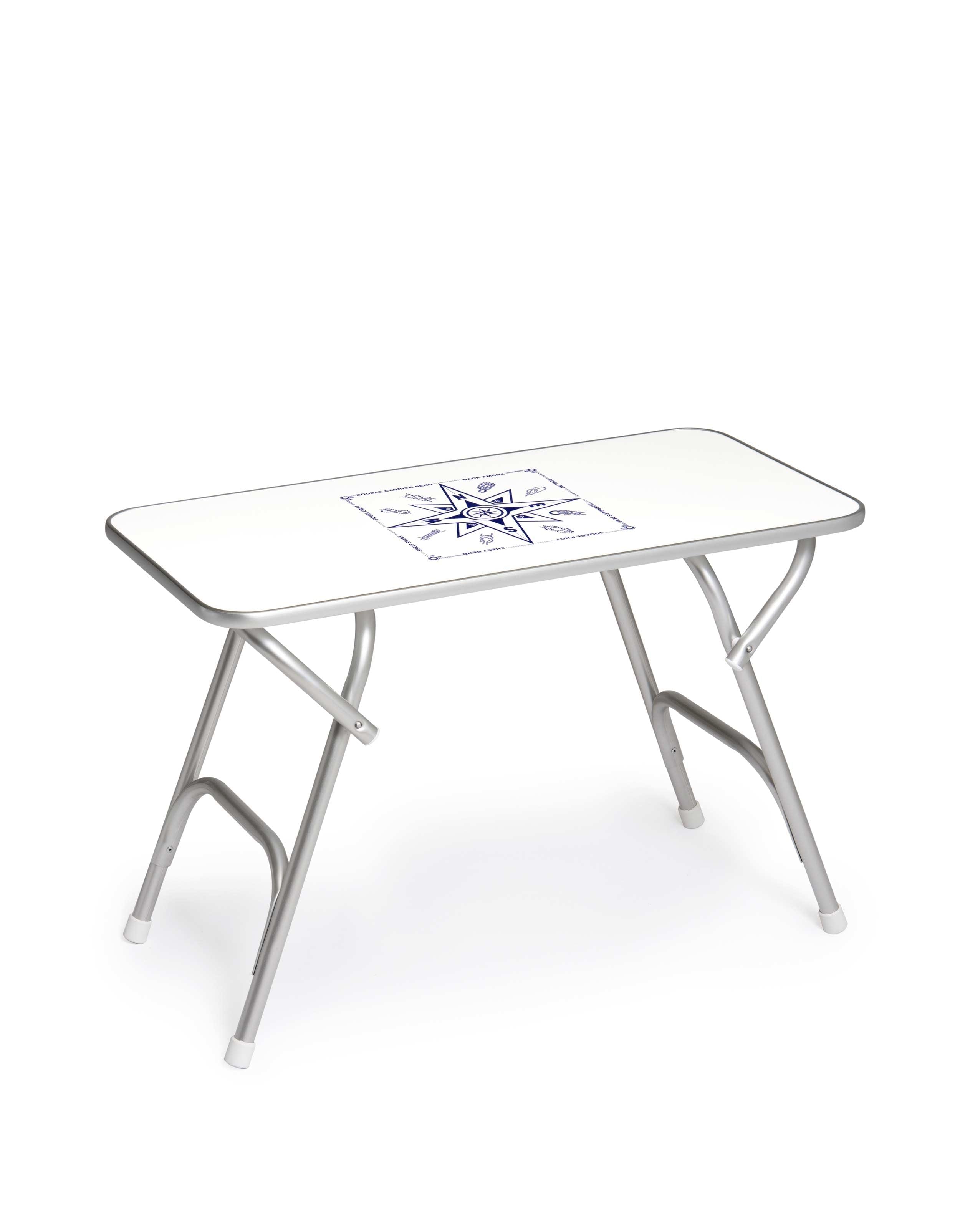 Forma Marine Folding Aluminum and Melamine Boat Table 44 x 88 x 61 cm-M200