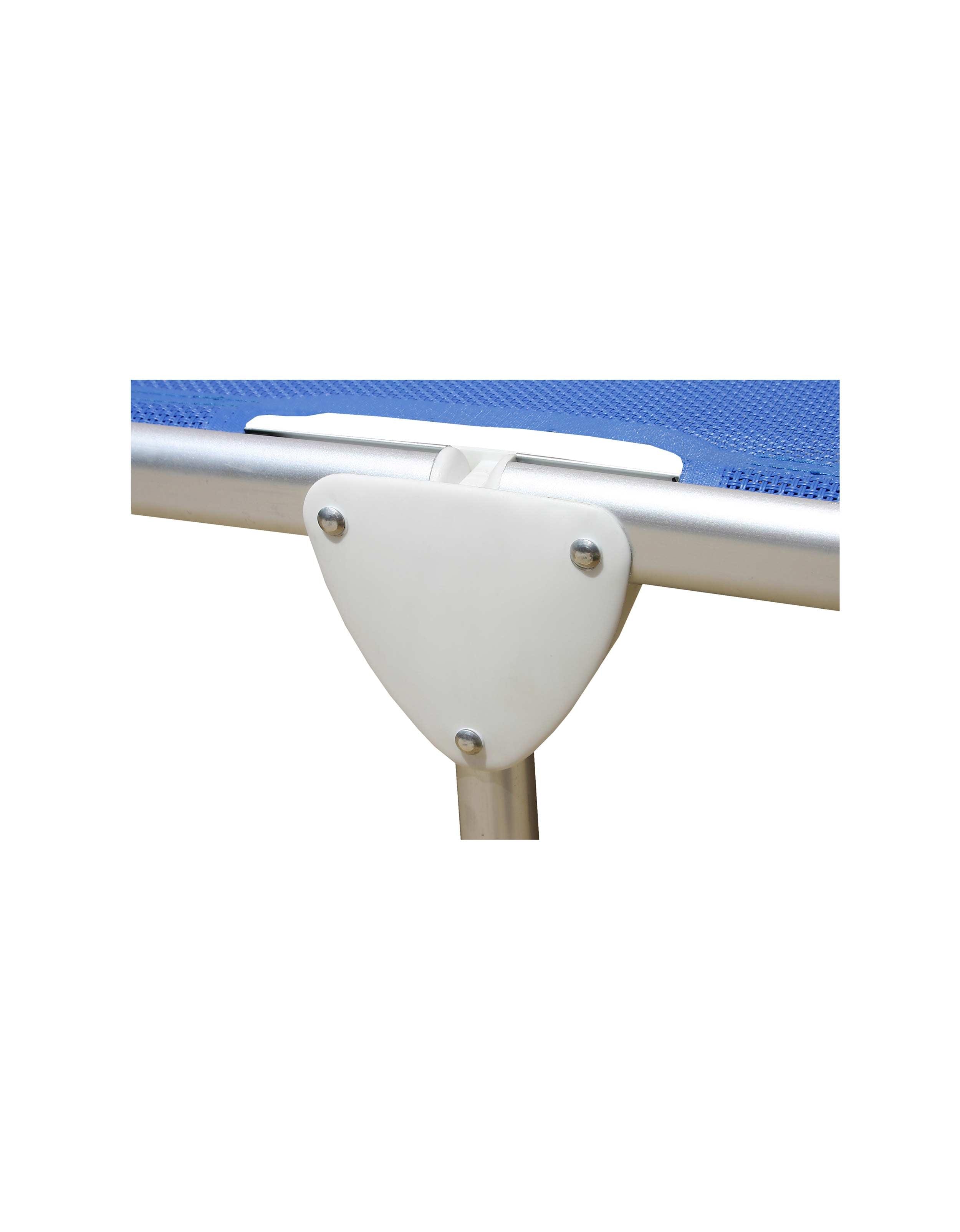 Forma Marine Sun Lounger Folding Aluminu Blue Textilene Fabric -PA1200B #color_blue