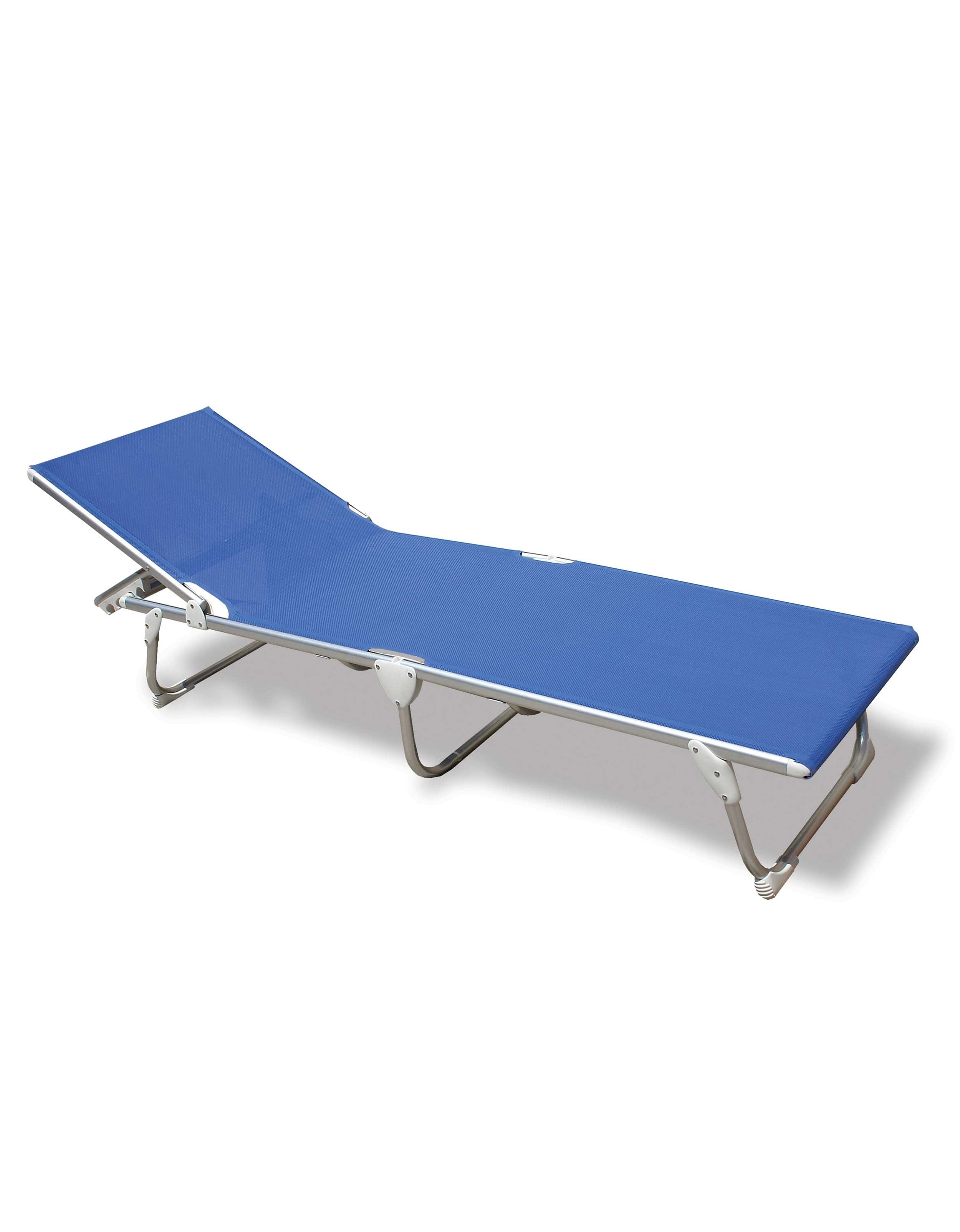 Forma Marine Sun Lounger Folding Aluminu Blue Textilene Fabric -PA1200B #color_blue