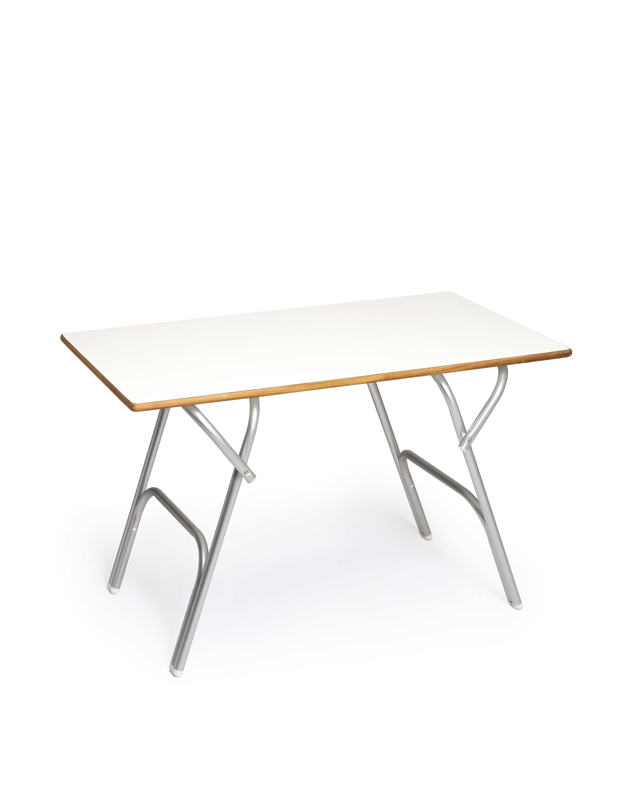 FORMA MARINE High Quality Marine grade Plywood covered with White Formica Boat Table 66 x 112 cm Adjustable to 2 fixed heights 56/73cm, Model M600FT