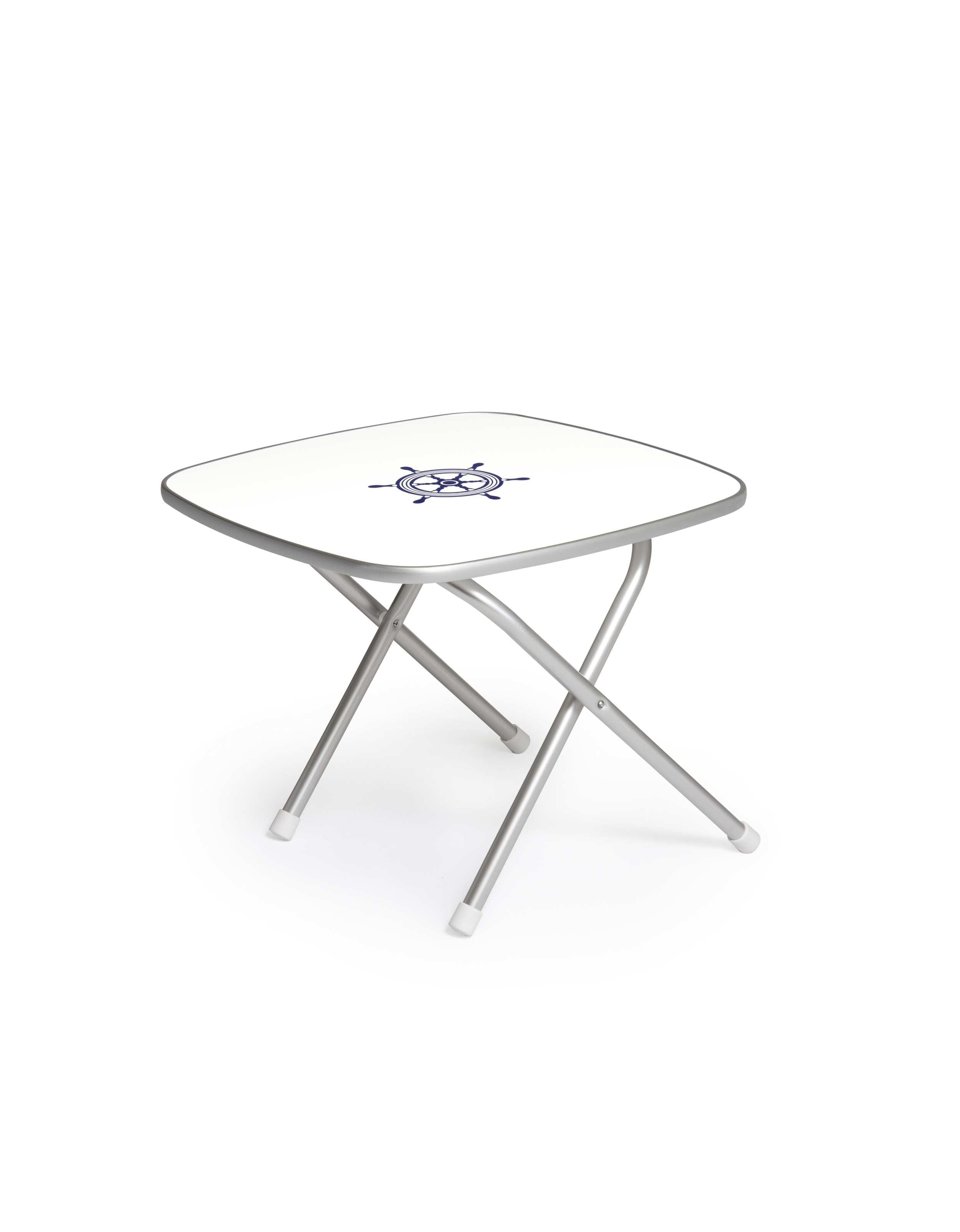 Forma Marine Folding Aluminum and Melamine Top Boat Table 61 x 61 x 49 cm-M350