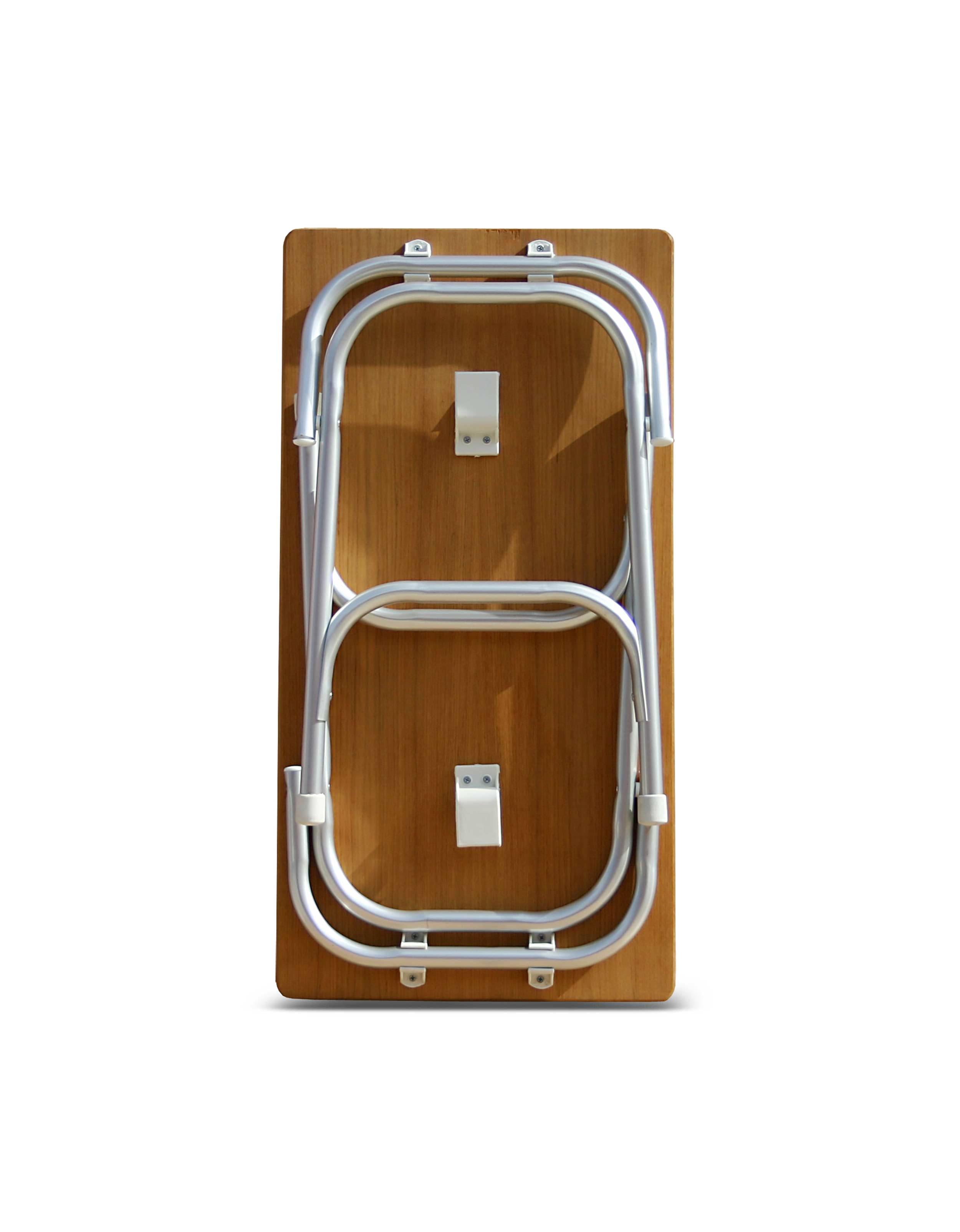Forma Marine Folding Aluminum and Teak Top Boat Table 45 X 88 X 61 cm-M200T
