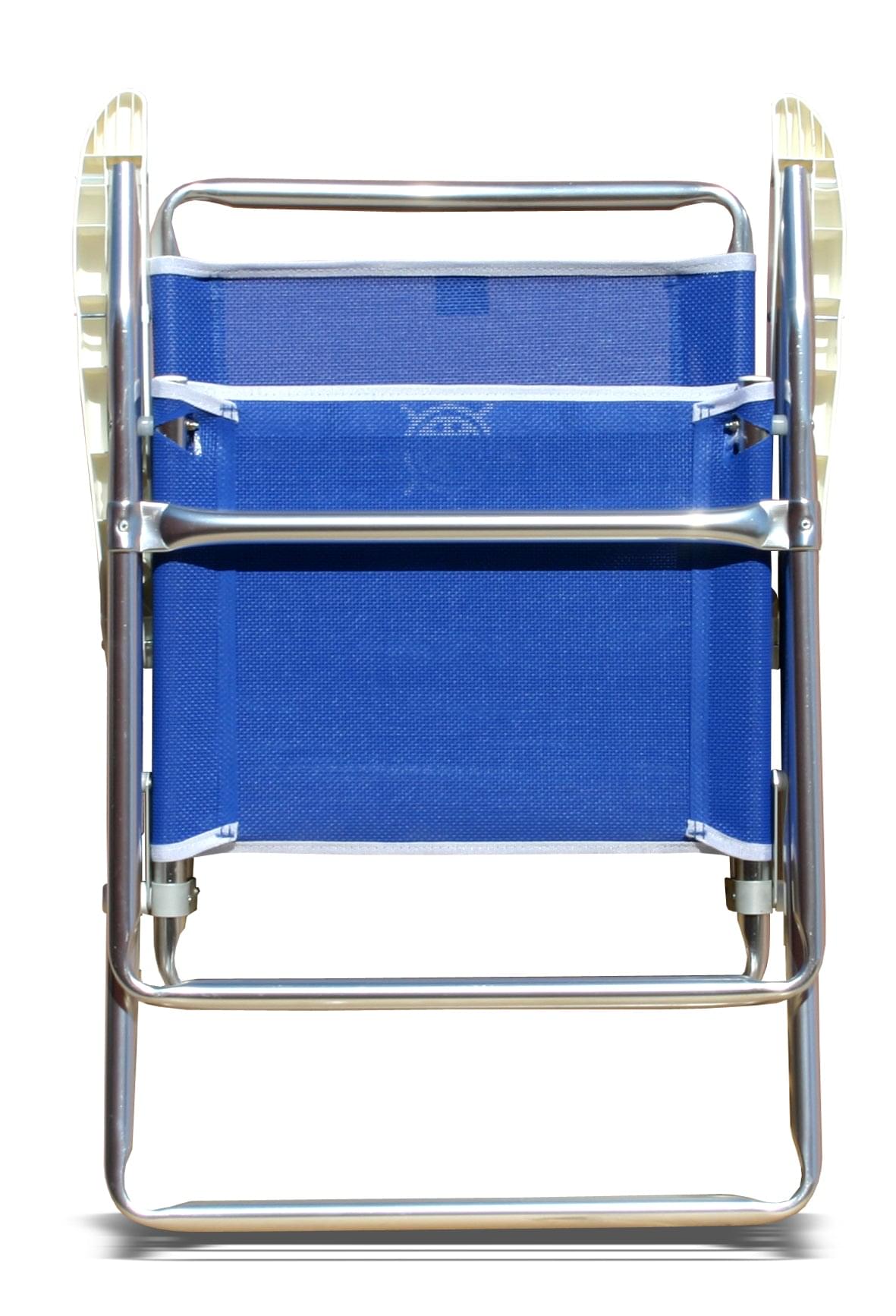 FORMA MARINE Outdoor Chair with Plastic Armrests-Textilene Fabric Folding Aluminum Blue, PA160B #color_blue