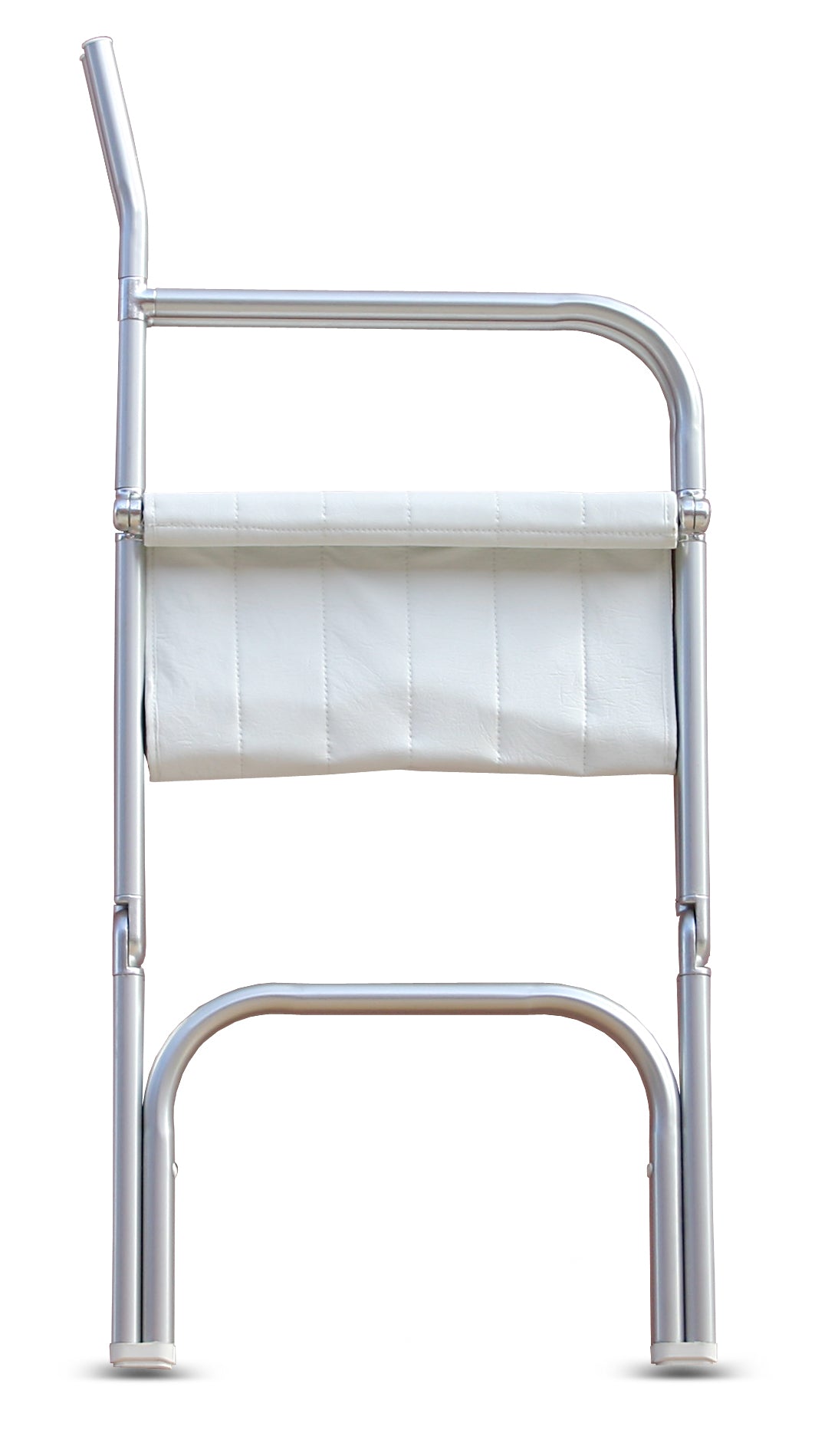 FORMA MARINE Boat Chair Folding Aluminum with embroidered yacht name or logo #color_white vinyl