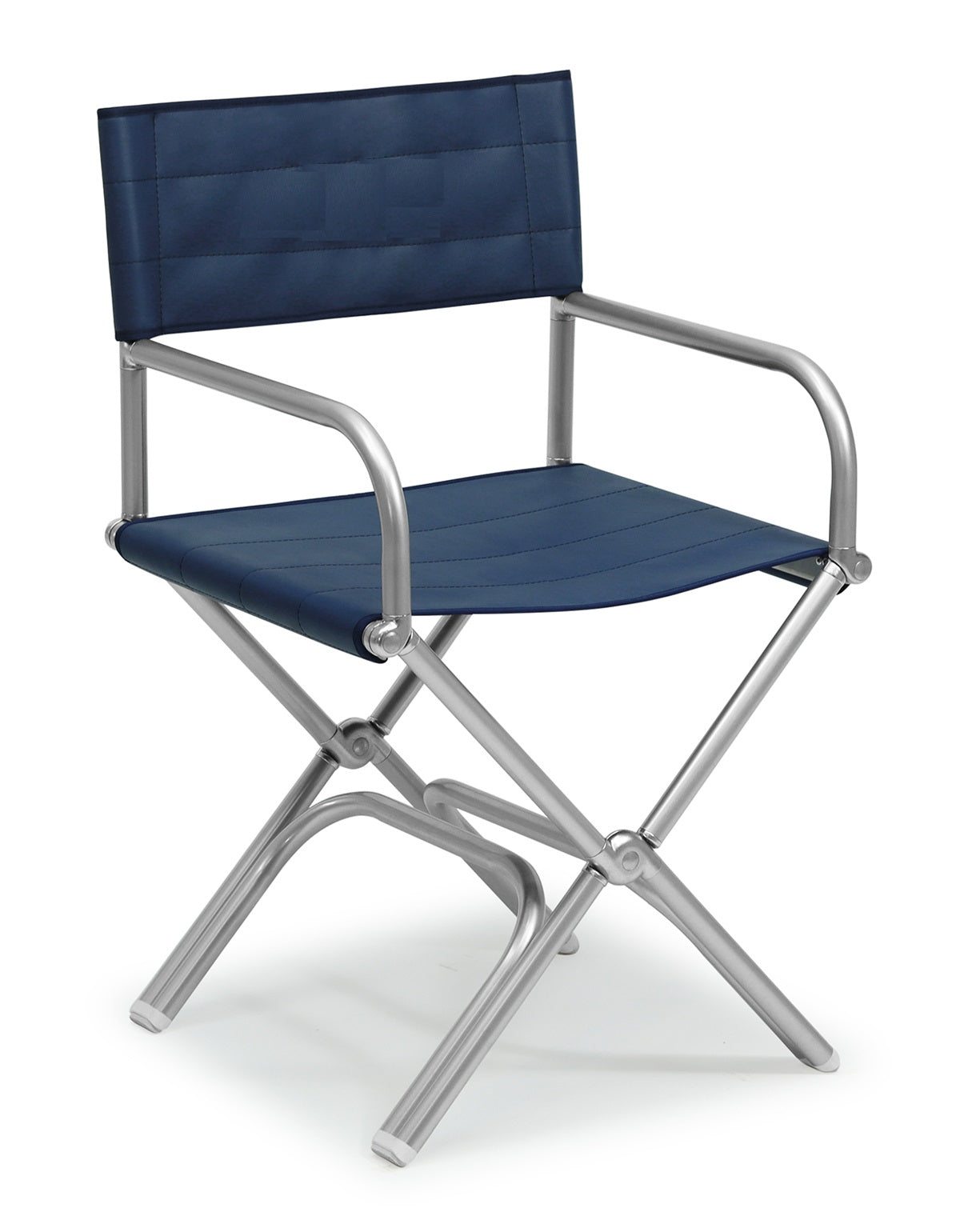 FORMA MARINE Boat Chair High-End Folding Aluminum Blue Vinyl, A6000VB #color_navy vinyl