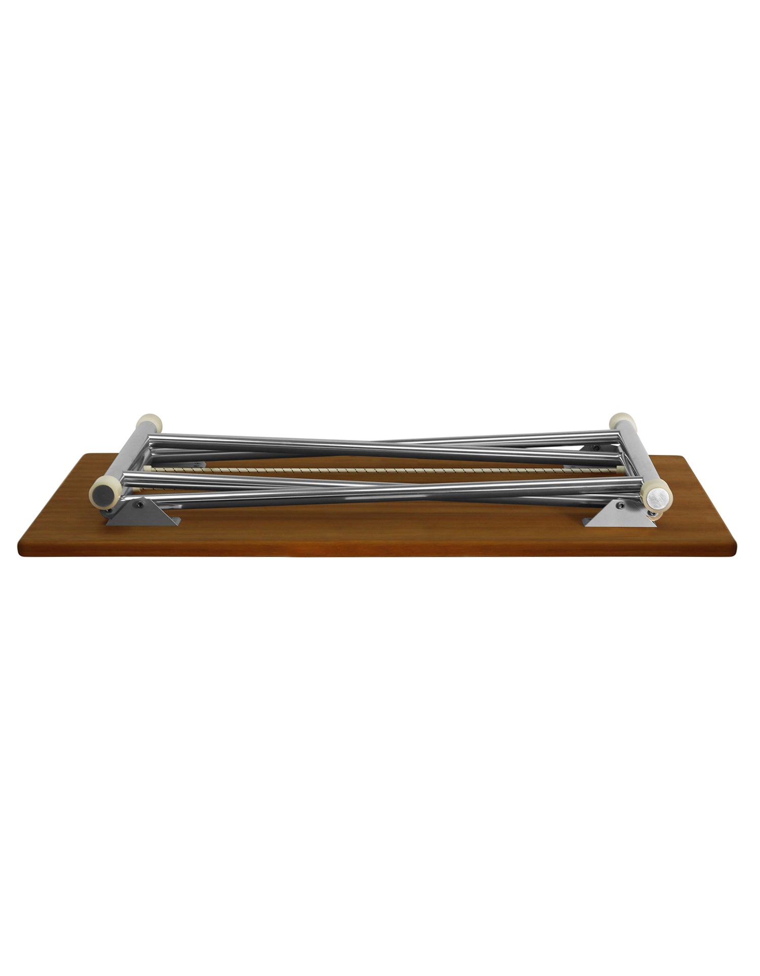 Forma Marine High-End Folding Aluminum Teak Boat Table Adjustable to 2 Fixed Heights-A8000TT
