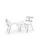FORMA MARINE Folding Aluminum White Textilene Boat Chair with Plastic Armrests Set of 2 Chairs M100PW
