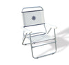 FORMA MARINE Folding Aluminum White Beach Chair- Textilene Fabric PA560A