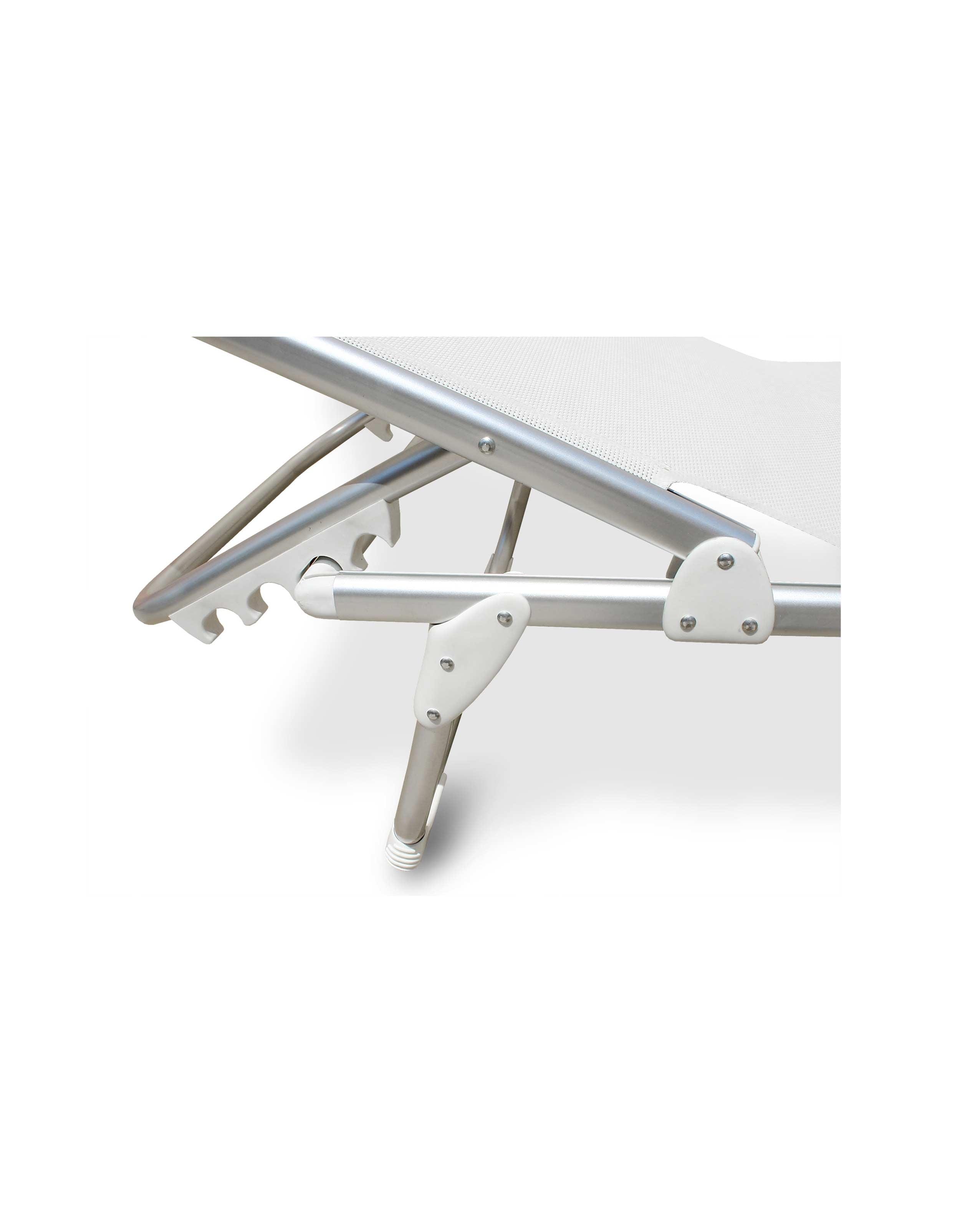 Forma Marine Sun Lounger Folding Aluminu Blue Textilene Fabric -PA1200B #color_blue