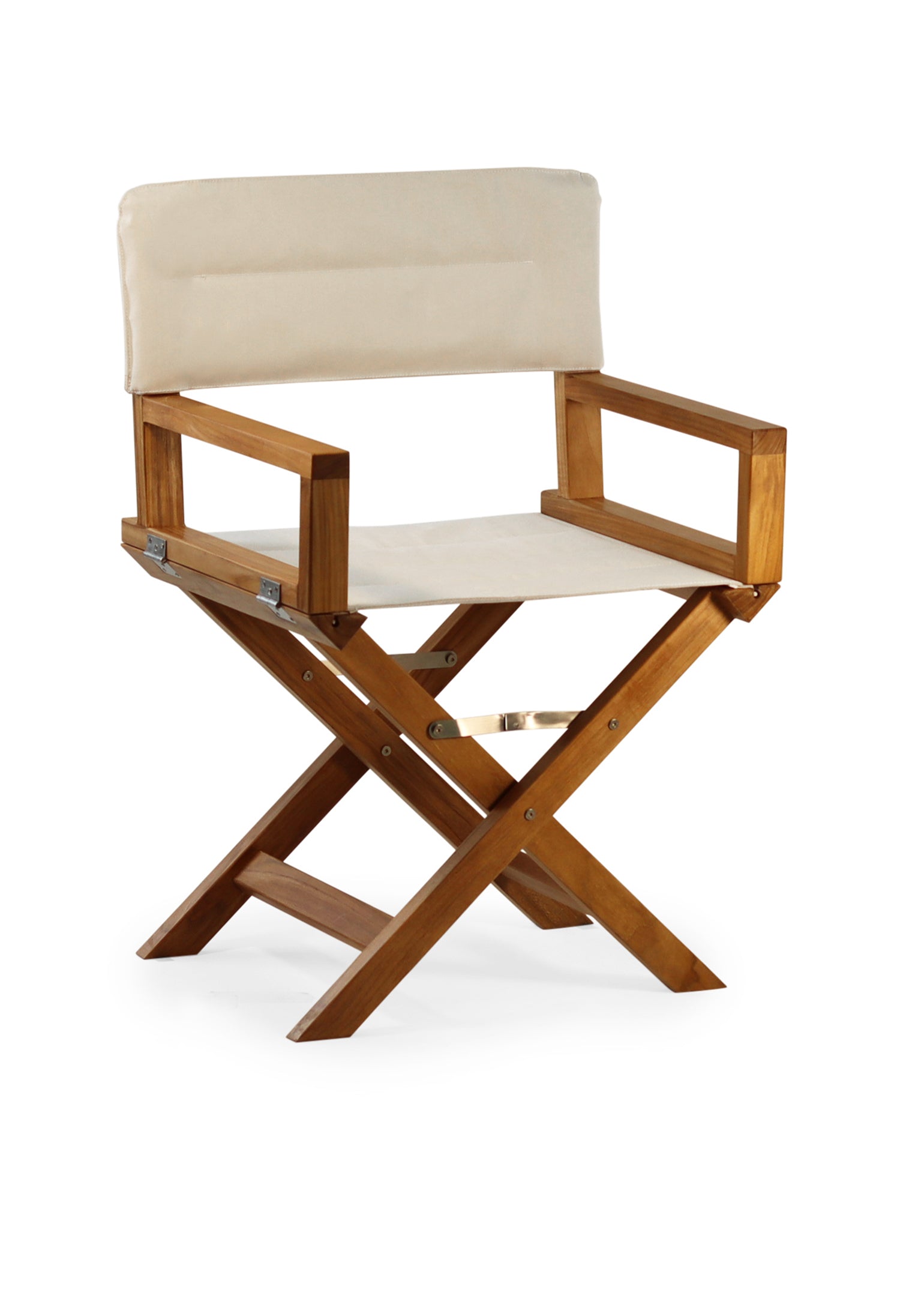 Forma Marine Teak Chair with Armrests Folding - L10 #color_white 