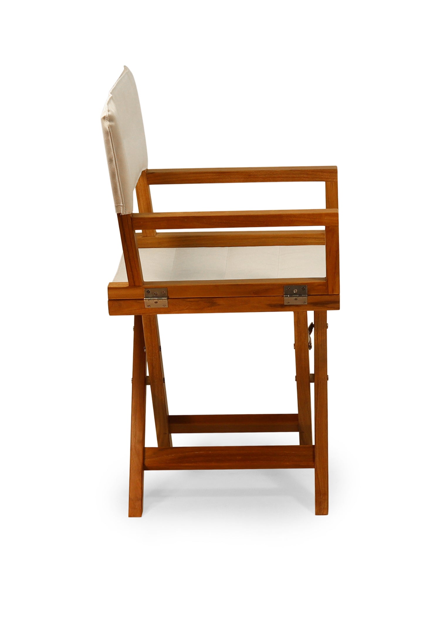 Forma Marine Teak Chair with Armrests Folding - L10 #color_white 
