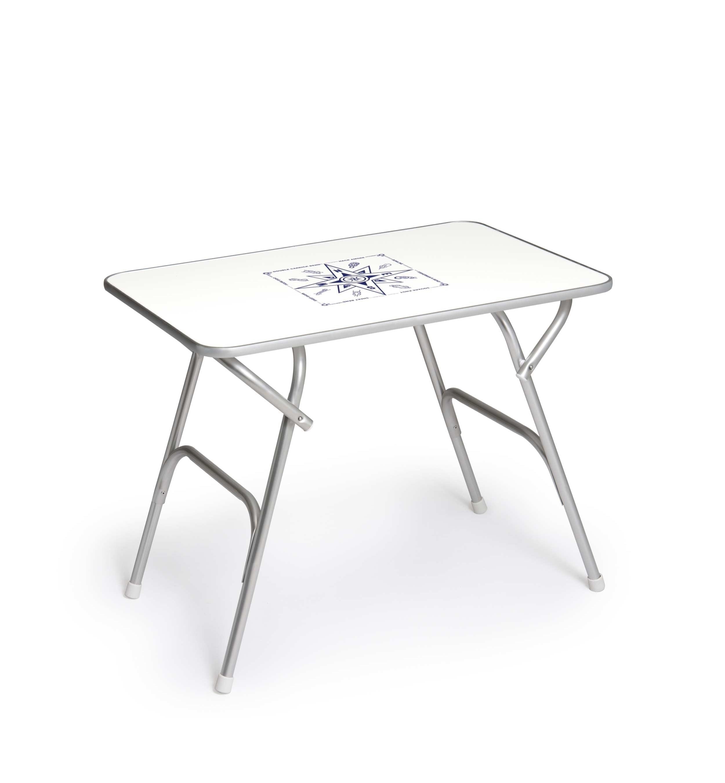 Forma Marine Folding Aluminum and Melamine Boat Table 60 x 88 x 70 cm-M400H