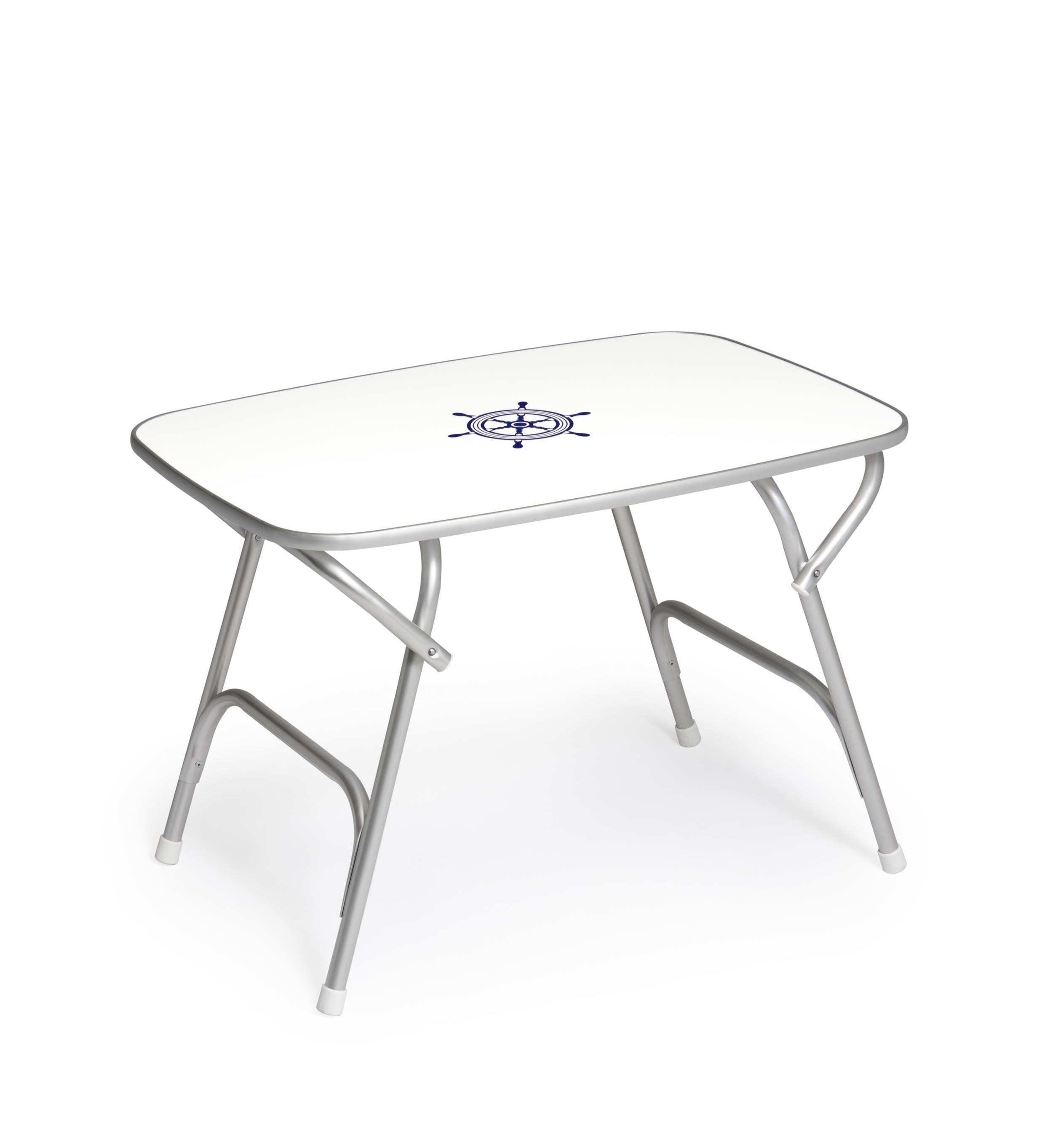 Forma Marine Folding Aluminum and Melamine Top Boat Table MARATHON 60 X 88 X 61-M450
