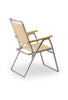 Forma Marine  bundle Folding Aluminum Boat Chair Teak Armrests + Folding Aluminum and Melamine Boat Table- B160VSAND350X