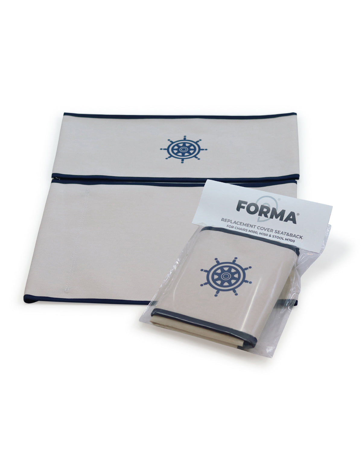 FORMA MARINE Replacement Fabric Set for PA160/600 Chairs White RPA160/600W #color_white