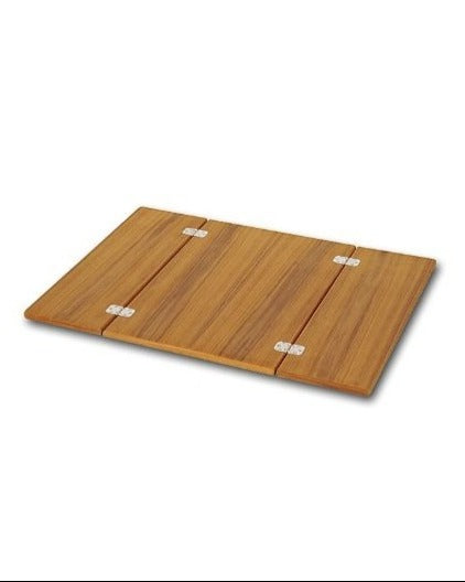 Marine grade Plywood covered with Teak Veneer Table Top - Open 66x90 cm or Folded 66x45cm S6690T