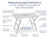 Forma Marine Folding Aluminum and Melamine Boat Table 60 X 88 x 61 cm-M400