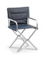 High-End Folding Aluminum Boat Chair with Teak Armrests-A6000VNBUNI
