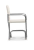 High-End Folding Aluminum Boat Chair with Teak Armrests-A6000VWUNI