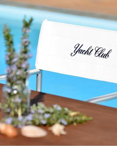 FORMA MARINE Boat Chair High-End Folding Aluminum White Vinyl, A6000VW #color_white vinyl