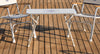 Folding Aluminum and Melamine Boat Table 60 x 88 x 70 cm-M400H