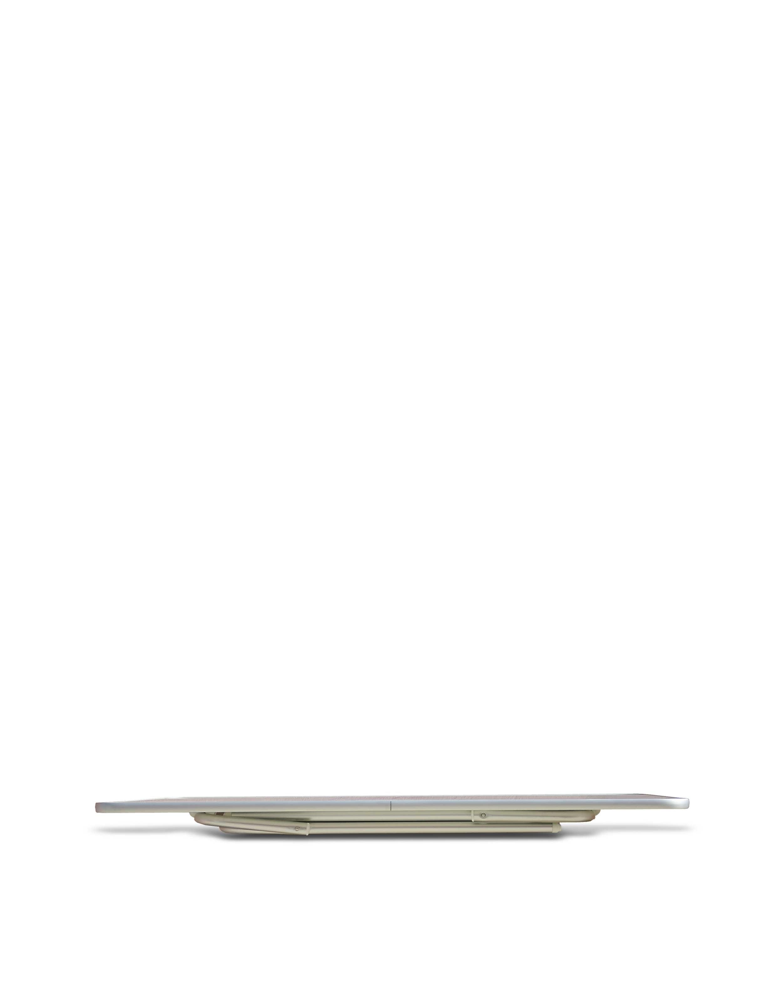 Forma Marine Folding Aluminum and White Melamine Boat Table Adjustable to 2 Fixed Heights 56/73cm-M600