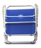 FORMA MARINE Folding Aluminum Blue Beach Chair- Textilene Fabric PA560B