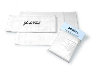 FORMA MARINE Replacement Fabric Vinyl Set Customized with logo or yacht name for A6000 ASTRON Chair #color_white logo