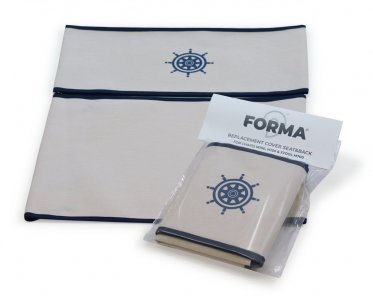 FORMA MARINE Replacement Fabric Set for PA160/600 Chairs White RPA160/600W #color_white